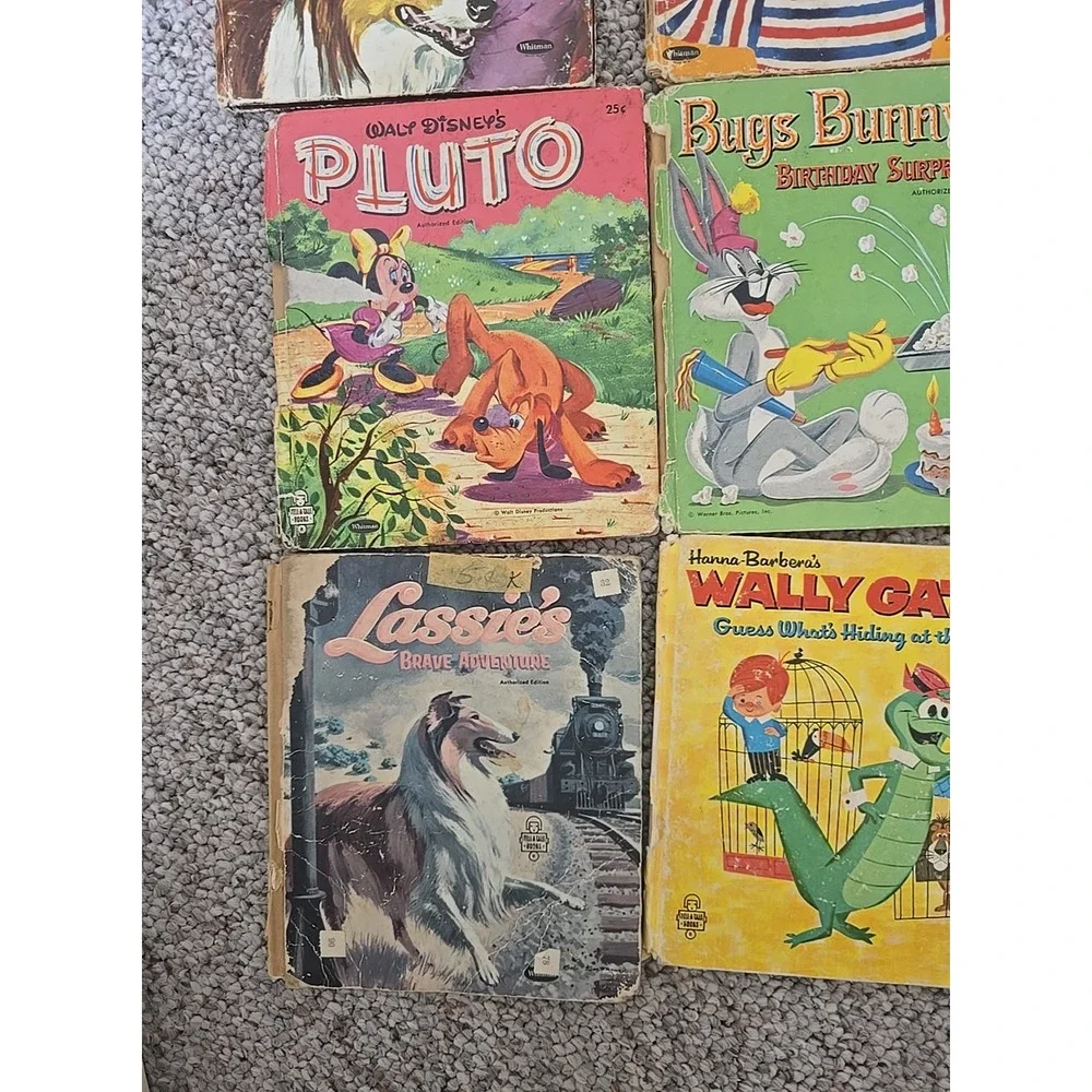 Lot of 9 Vintage Mixed Authors Lassie's, Bugs Bunny‎ Hardcover Children's Books